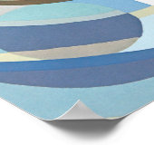  kunst Deco Pochoir Jazz Geometrische vormen Poster (Hoek)