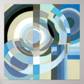  kunst Deco Pochoir Jazz Geometrische vormen Poster (Voorkant)