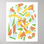  kunst Deco Pochoir Jazz Geometrische vormen Poster (Voorkant)