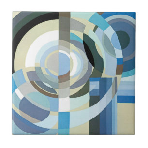 kunst Deco Pochoir Jazz Geometrische vormen Tegeltje