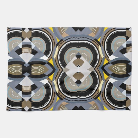  kunst Deco Pochoir Jazz Geometrische vormen Theedoek (Horizontaal)