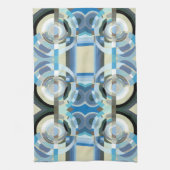  kunst Deco Pochoir Jazz Geometrische vormen Theedoek (Verticaal)