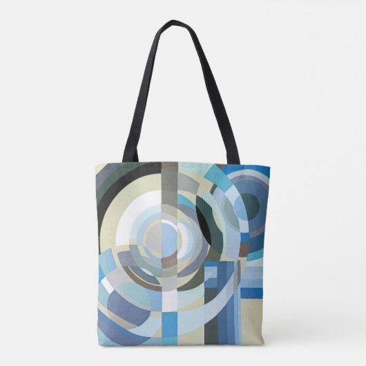  kunst Deco Pochoir Jazz Geometrische vormen Tote Bag (Achterkant)