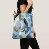  kunst Deco Pochoir Jazz Geometrische vormen Tote Bag (Dichtbij)