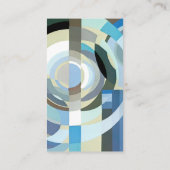  kunst Deco Pochoir Jazz Geometrische vormen Visitekaartje (Achterkant)