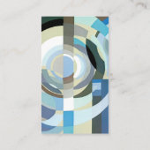  kunst Deco Pochoir Jazz Geometrische vormen Visitekaartje (Achterkant)