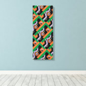 Kunst Deco Pochoir Jazz Illustratiepatroon Canvas Afdruk (Insitu (Houten vloer))
