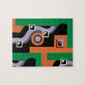  Kunst Deco Pochoir Jazz Illustratiepatroon Legpuzzel (Horizontaal)