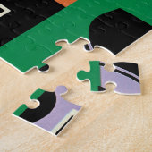  Kunst Deco Pochoir Jazz Illustratiepatroon Legpuzzel (Zijkant)