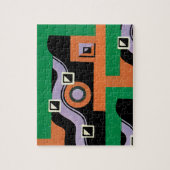  Kunst Deco Pochoir Jazz Illustratiepatroon Legpuzzel (Verticaal)