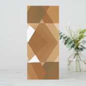 kunst Deco Pochoir Jazz Tan Geometric Shapes (Staand voorkant)