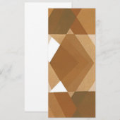 kunst Deco Pochoir Jazz Tan Geometric Shapes (Voorkant / Achterkant)