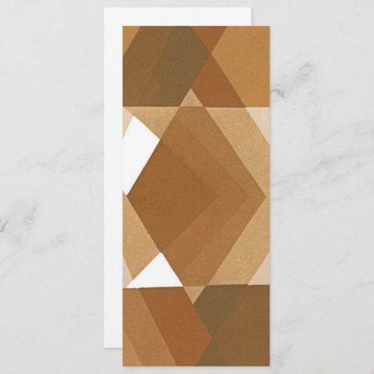 kunst Deco Pochoir Jazz Tan Geometric Shapes (Voorkant / Achterkant)