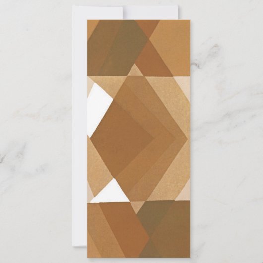 kunst Deco Pochoir Jazz Tan Geometric Shapes (Voorkant)