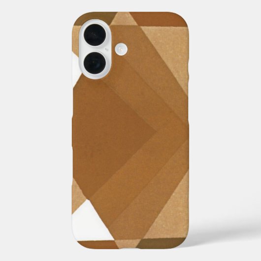  kunst Deco Pochoir Jazz Tan Geometric Shapes Case-Mate iPhone Case (Achterkant)
