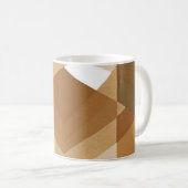  kunst Deco Pochoir Jazz Tan Geometric Shapes Koffiemok (Voorkant rechts)