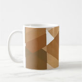 kunst Deco Pochoir Jazz Tan Geometric Shapes Koffiemok (Links)
