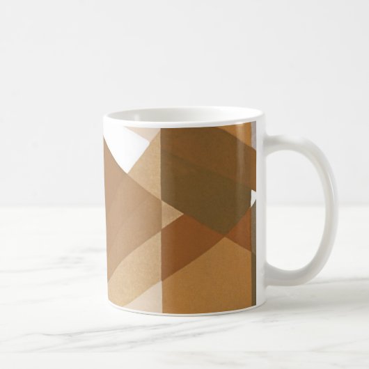 kunst Deco Pochoir Jazz Tan Geometric Shapes Koffiemok (Rechts)