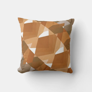  kunst Deco Pochoir Jazz Tan Geometric Shapes Kussen