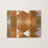  kunst Deco Pochoir Jazz Tan Geometric Shapes Legpuzzel (Horizontaal)