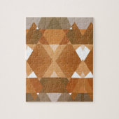  kunst Deco Pochoir Jazz Tan Geometric Shapes Legpuzzel (Verticaal)