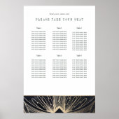 Kunst deco poster zwart en goud (Voorkant)