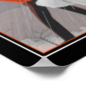 Kunst Deco 'regenachtige dag' uit 1920 Poster (Hoek)