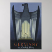  Kunst Deco reis Duitsland Eagle Poster (Voorkant)