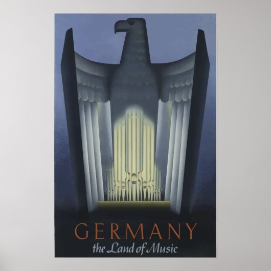  Kunst Deco reis Duitsland Eagle Poster (Voorkant)