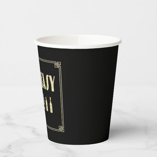 Kunst deco roaring 20: een heel makkelijk verbod papieren bekers (Links)