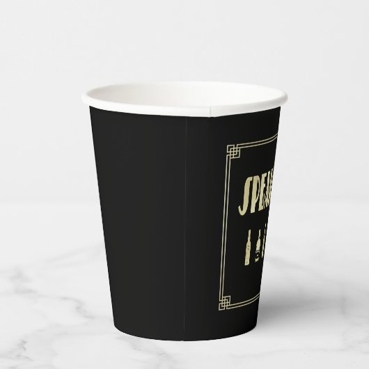 Kunst deco roaring 20: een heel makkelijk verbod papieren bekers (Rechts)