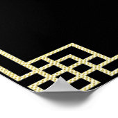 Kunst deco roaring 20: een heel makkelijk verbod poster (Hoek)