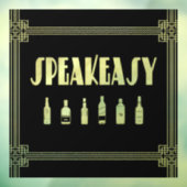 Kunst deco roaring 20: een heel makkelijk verbod raamsticker (Vel 3)