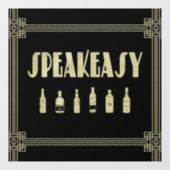 Kunst deco roaring 20: een heel makkelijk verbod raamsticker (Vel)