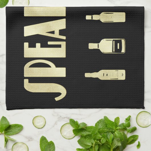 Kunst deco roaring 20: een heel makkelijk verbod theedoek (Gevouwen)