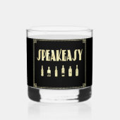 Kunst deco roaring 20: een heel makkelijk verbod whisky glas (Voorkant)