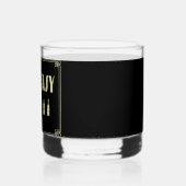 Kunst deco roaring 20: een heel makkelijk verbod whisky glas (Links)