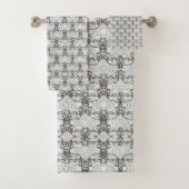 Kunst Deco Scale Seamless Towel Set Bad Handdoek (Insitu)