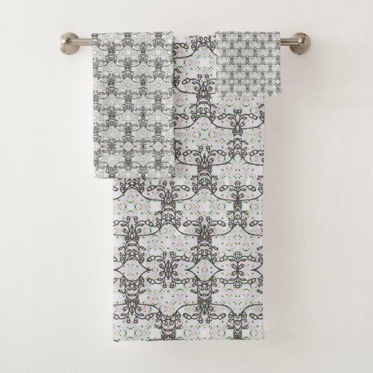 Kunst Deco Scale Seamless Towel Set Bad Handdoek (Insitu)