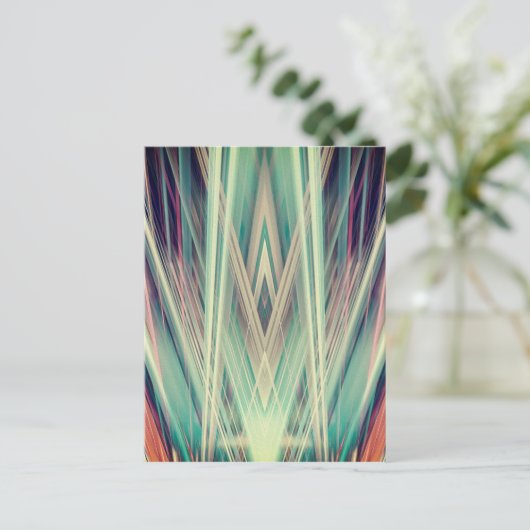 Kunst Deco schijnwerpers Briefkaart (Staand voorkant)