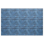 Kunst Deco scrollen en ventilatoren op blauw Stof (Yard (91,4 cm))