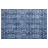 Kunst Deco scrollen en ventilatoren op blauw Stof (Fat Quarter)