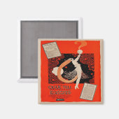  kunst Deco Silent Film Advert Fridge Magnet (Voorkant / Achterkant)