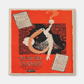  kunst Deco Silent Film Advert Fridge Magnet (Voorkant)