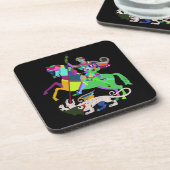 Kunst Deco St. George de Drakenlaag Onderzetter (Linkerzijde)