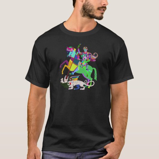 Kunst Deco St. George de Drakenlaag T-shirt (Voorkant)