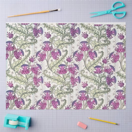 Kunst deco thistle tissuepapier (Craft)