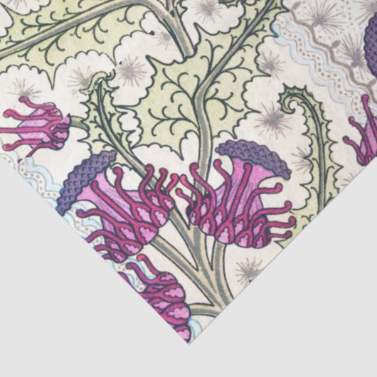 Kunst deco thistle tissuepapier (Detail)