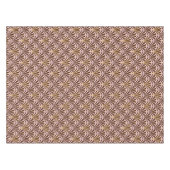 Kunst Deco ventilatorpatroon - chocolade op roze Tafelkleed (Voorkant (Horizontaal))