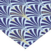 Kunst Deco-ventilatorpatroon - kobalt en hemelblau Tafelkleed (Gekanteld)